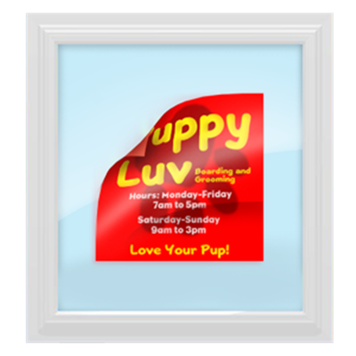 Window Decals - Rectangular Window Decals - Rectangular